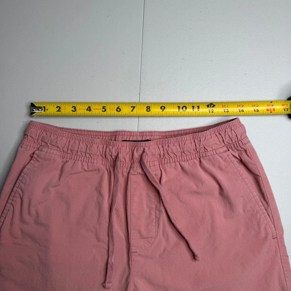 Banana Republic Mens Small Pink‎ Elastic Waist Drawstring Cotton Shorts